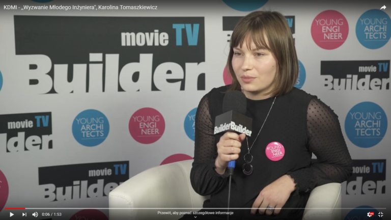 KDMI – ,,WYZWANIE MŁODEGO INŻYNIERA”, KAROLINA TOMASZKIEWICZ