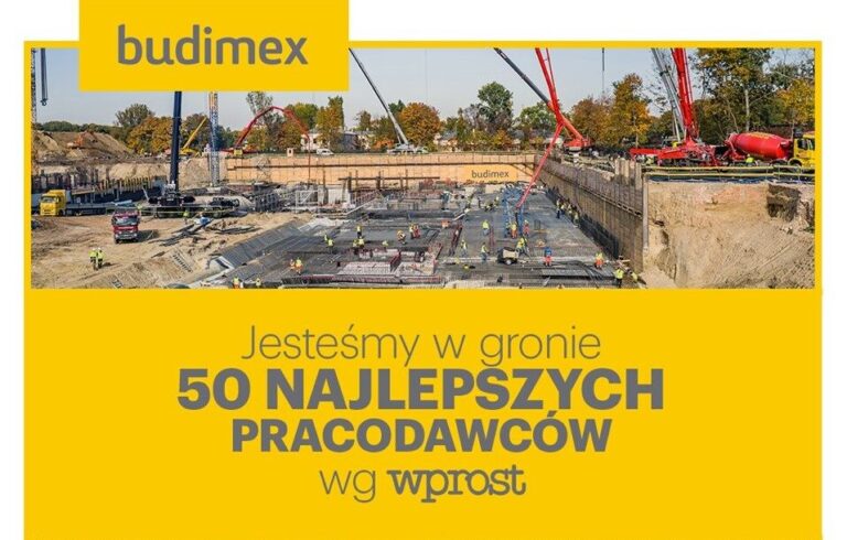 BUDIMEX W GRUPIE 50 NAJLEPSZYCH PRACODAWCÓW