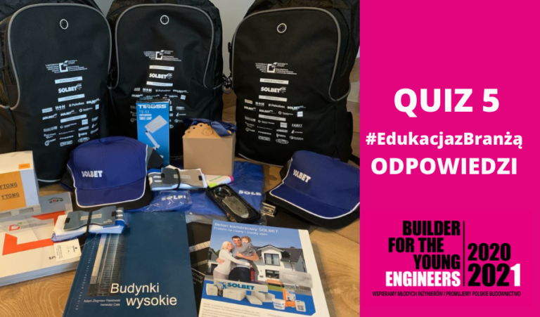 WYNIKI QUIZU 5 #EdukacjazBranżą