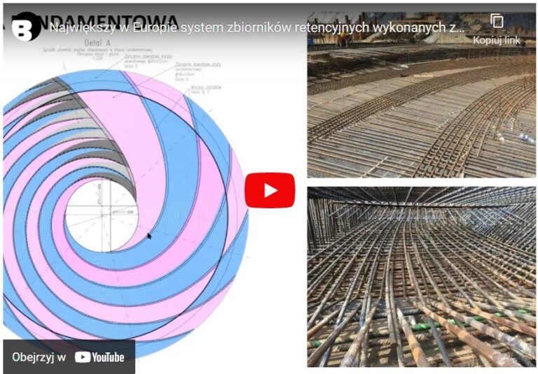 Największy w Europie system zbiorników retencyjnych wykonanych z betonu sprężonego