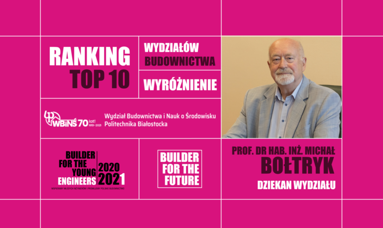 WYRÓŻNIENIE W RANKINGU TOP10 FOR THE FUTURE 2020/21