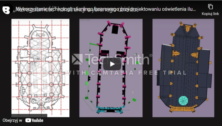 Wykorzystanie technologii skaningu laserowego przy projektowaniu oświetlenia iluminacyjnego budynków