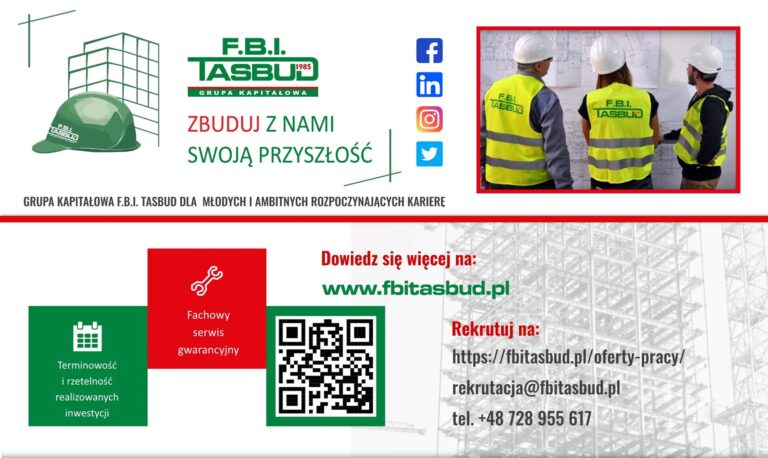 Program praktyk dla studentów w F.B.I. Tasbud S.A.