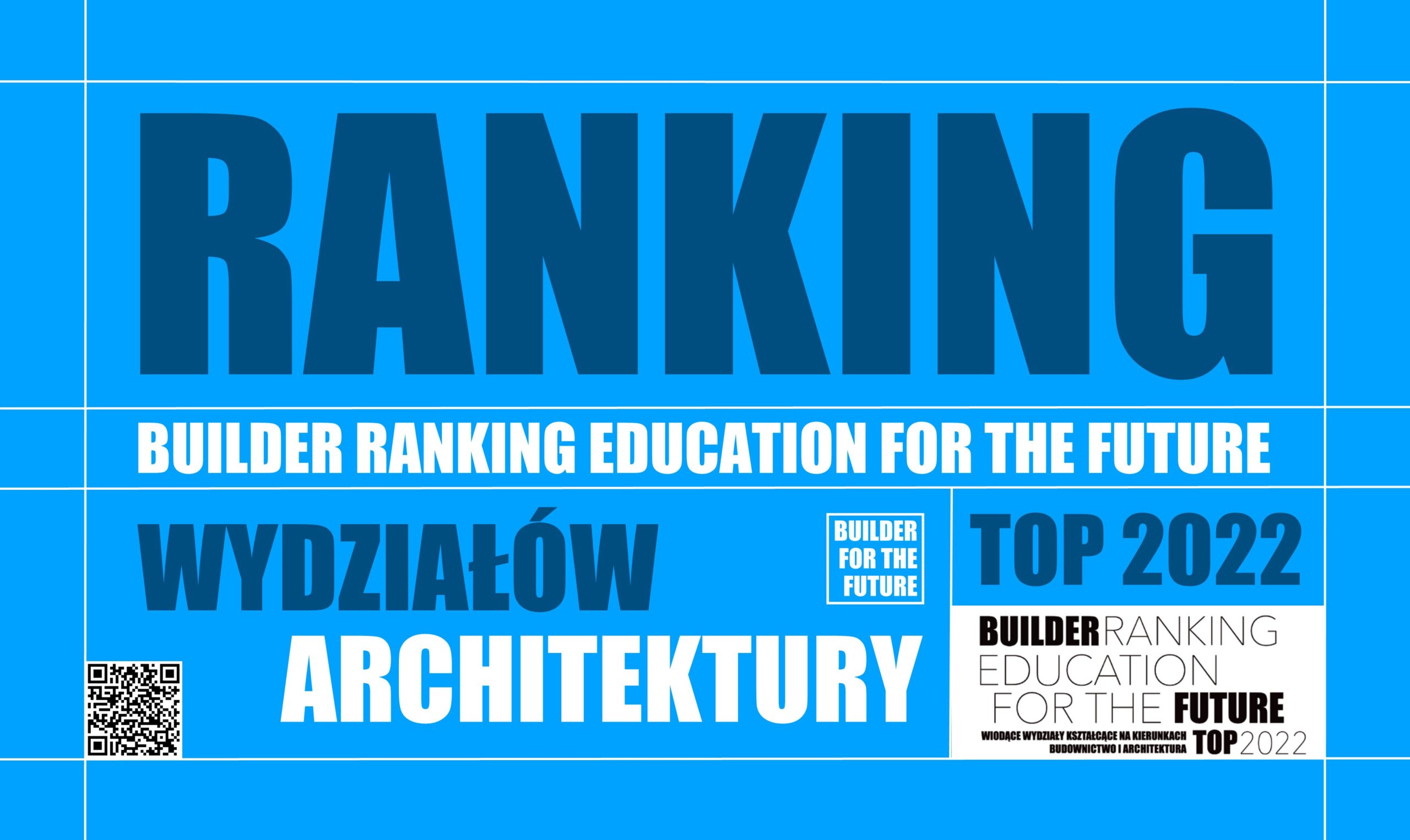 RANKING WYDZIAŁÓW ARCHITEKTURY – BUILDER RANKING EDUCATION FOR THE FUTURE TOP 2022