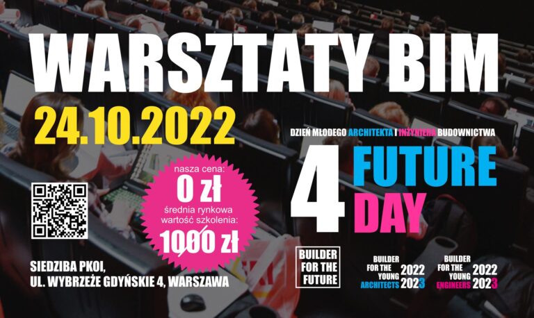 PIERWSZE W TEJ EDYCJI PROGRAMU – WARSZTATY BIM!