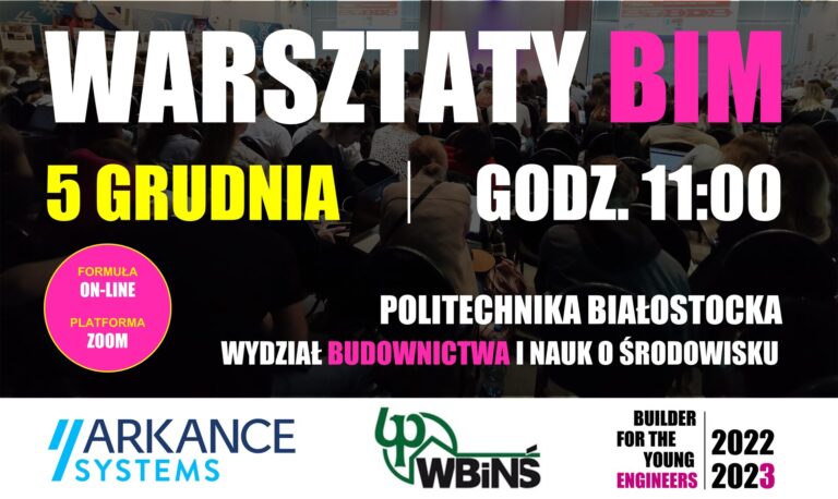 WARSZTATY BIM Z ARKANCE SYSTEMS POLAND – 5 GRUDNIA