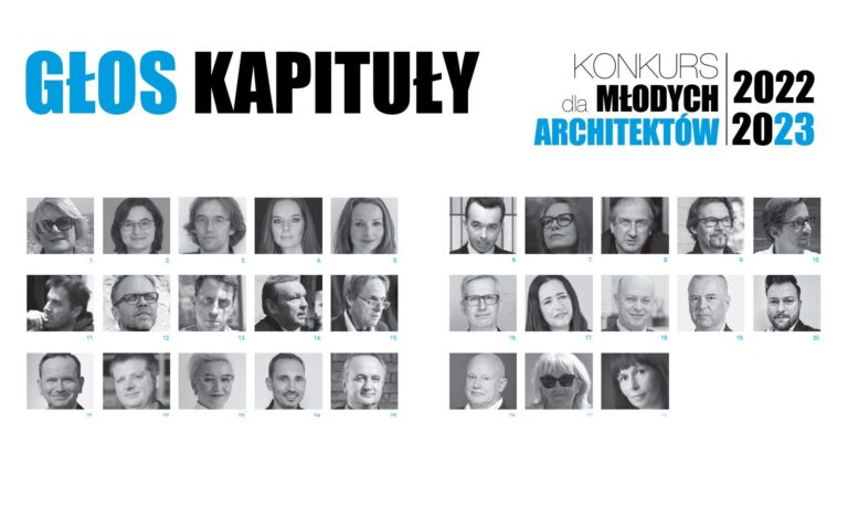 GŁOS KAPITUŁY KONKURSU DLA MŁODYCH ARCHITEKTÓW 2022-2023