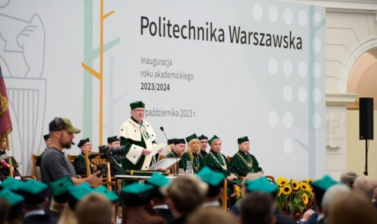INAUGURACJA ROKU AKADEMICKIEGO 2023/2024 NA POLITECHNICE WARSZAWSKIEJ