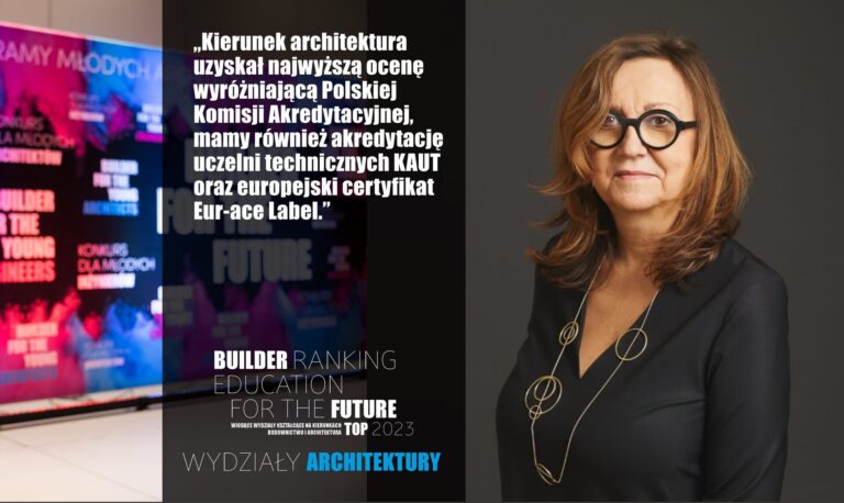 III MIEJSCE W RANKINGU WYDZIAŁÓW ARCHITEKTURY 2023 – POLITECHNIKA POZNAŃSKA