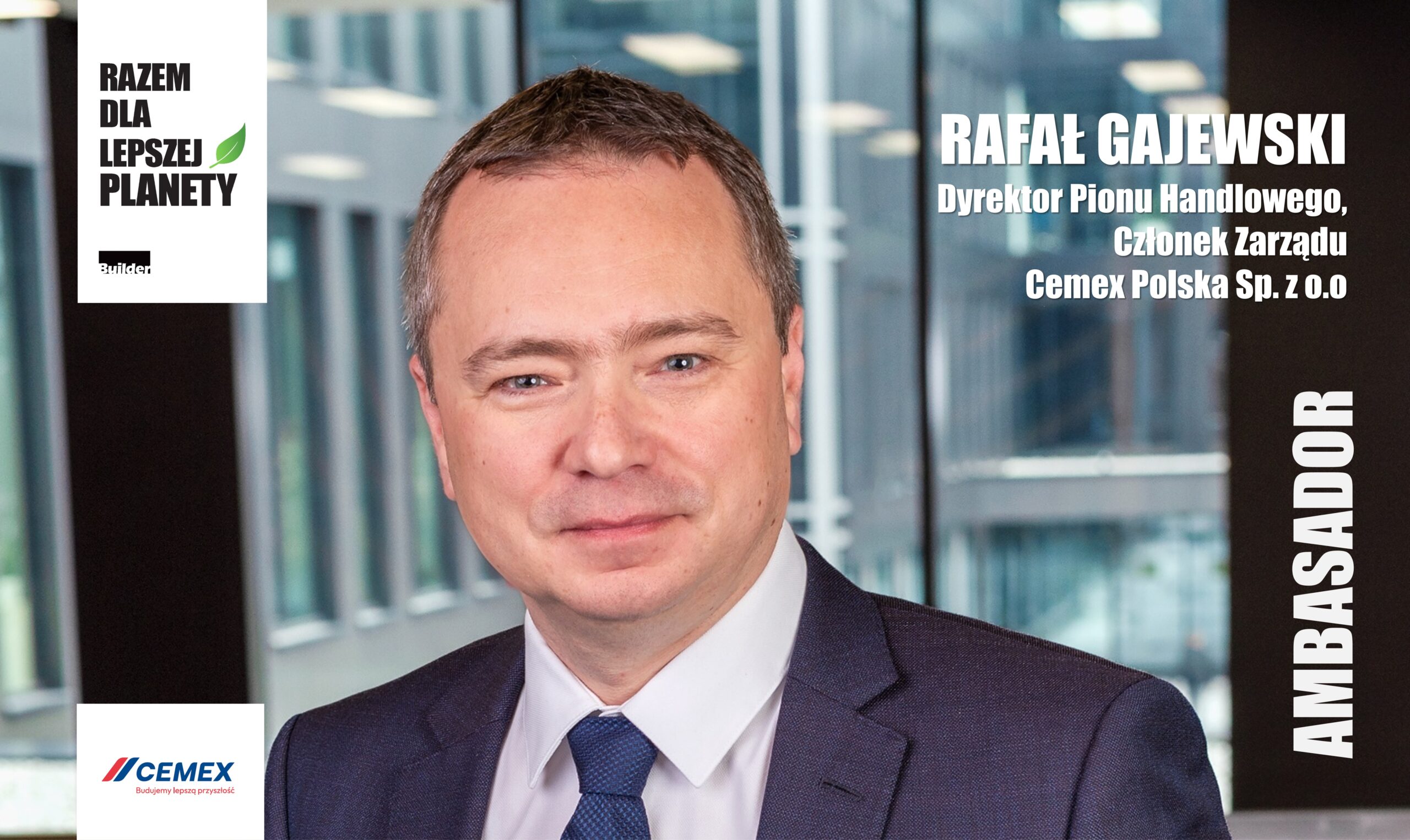 RAFAŁ GAJEWSKI – ABMASADOR KAMPANII RAZEM DLA LEPSZEJ PLANETY
