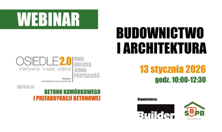 WEBINARIUM SPB – BUDOWNICTWO I ARCHITEKTURA
