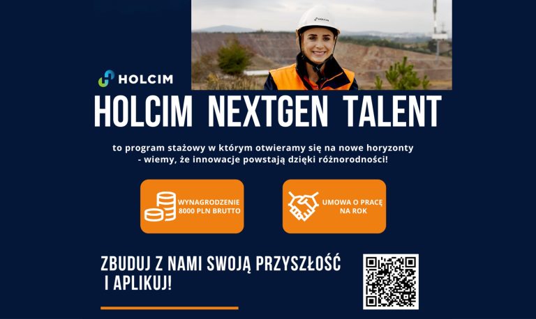 Holcim NextGen Talent – rusza program stażowy dla młodych talentów